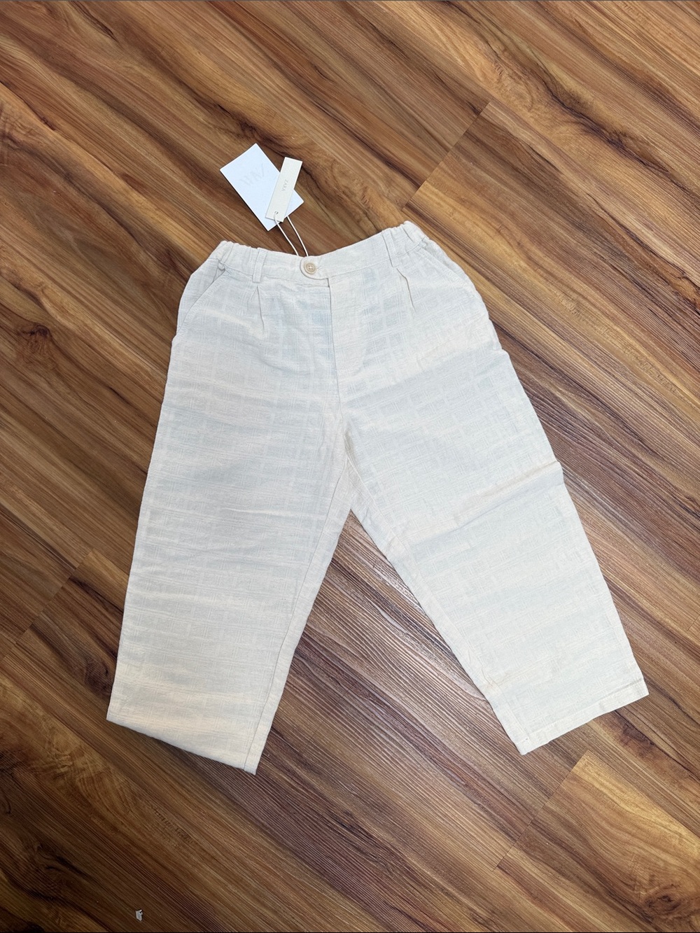 zara kids textured pants